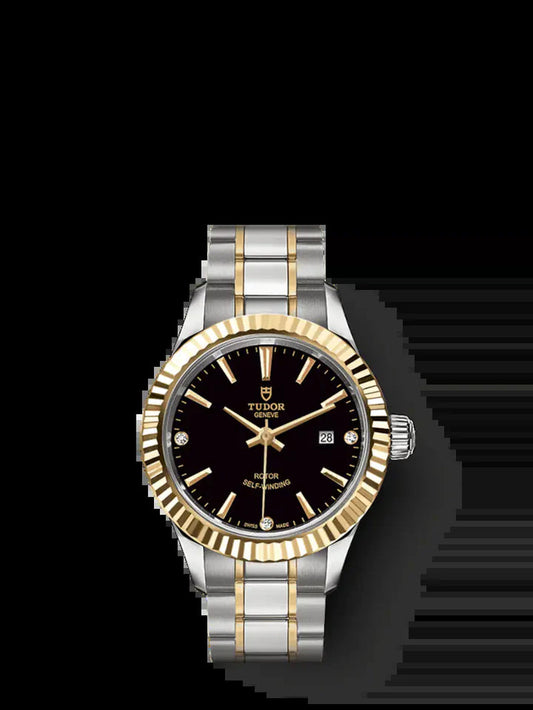 Style, Stainless Steel and Yellow Gold with Diamond-Set, 28Mm, Ref# M12113-0011