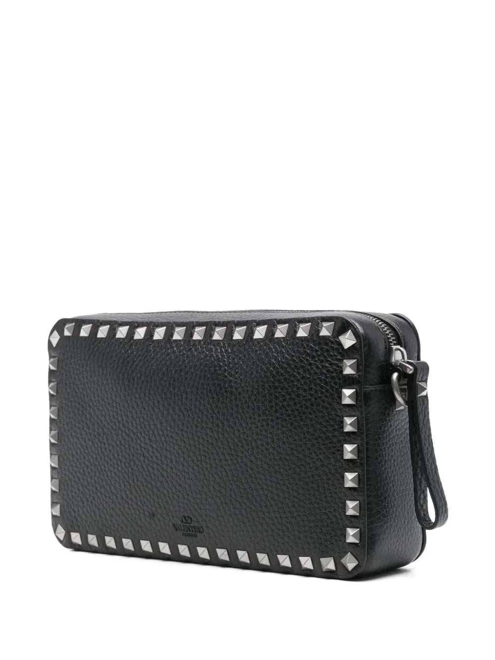 ROCKSTUD LEATHER MESSENGER BAG