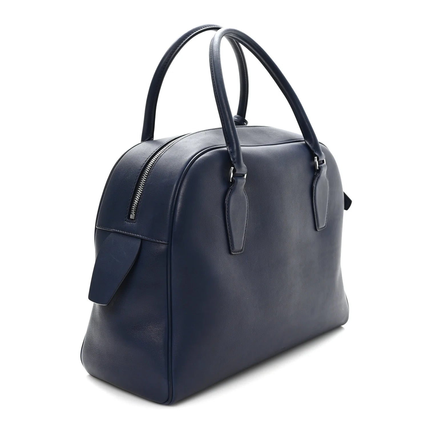 Polished Saddle Calfskin India 12 Blue Nights