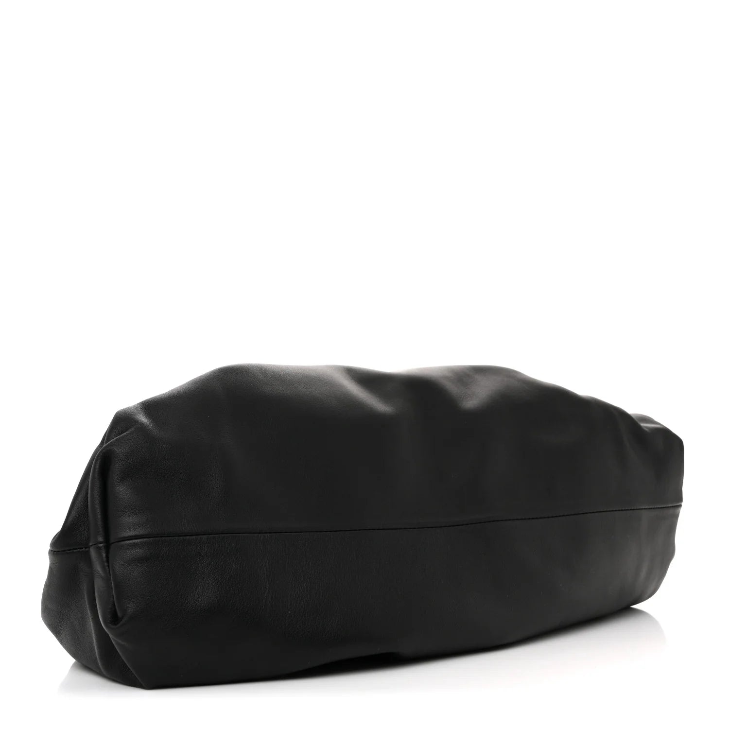 Smooth Butter Calf the Pouch Oversized Clutch Black