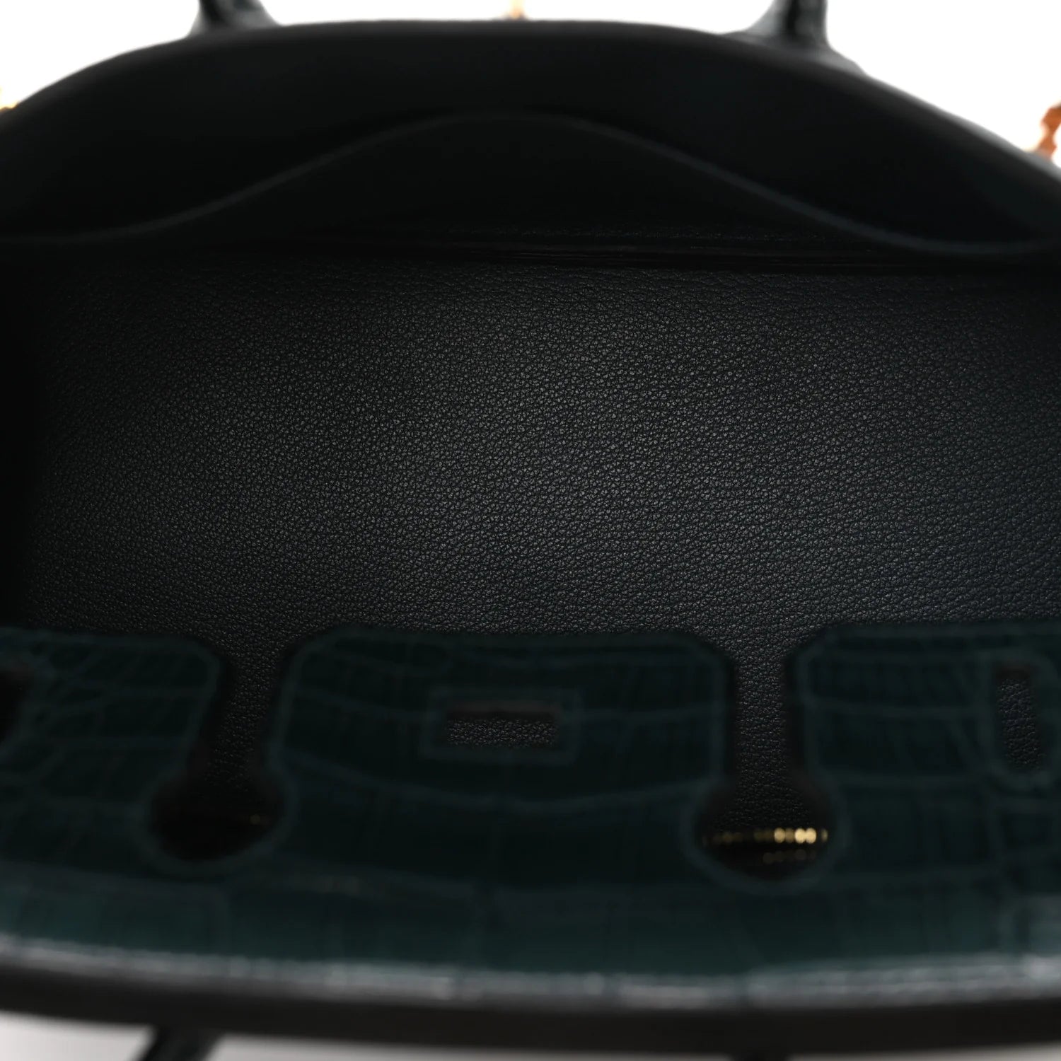 Togo Matte Alligator Birkin Touch 25 Vert Cypress