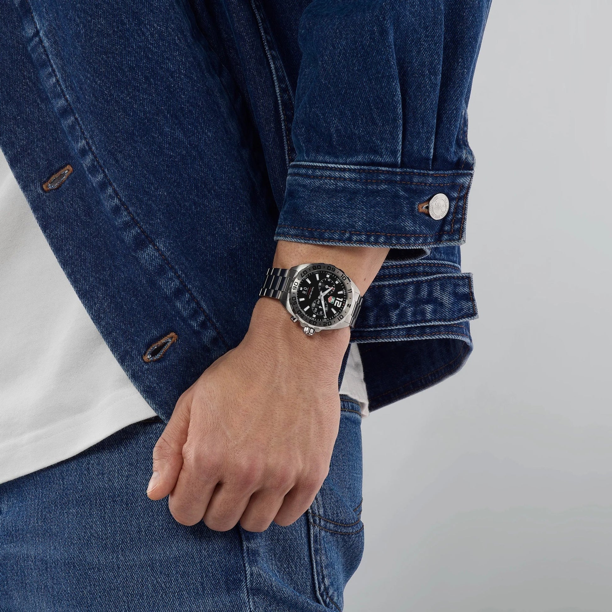 Unworn  Formula 1 Date Alarm Stainless Steel, 41Mm, Ref# WAZ111A.BA0875, Box & Papers