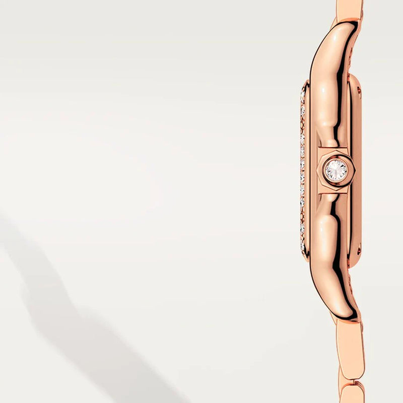 Unworn  Panthère De  Small, 18K Rose Gold, Diamonds, 22Mm X 30Mm, Ref# WJPN0049, Box and Papers