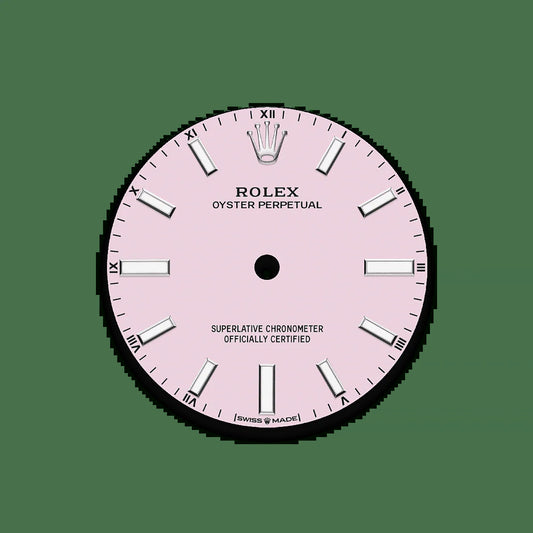 Unworn 2025,  Oyster Perpetual, Oystersteel, 34Mm, Candy Pink Dial, Domed Oyster, Ref# 124200-0009, Box and Papers