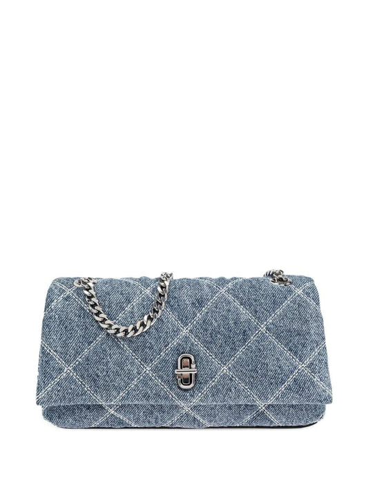 QUILTED SMALL DUAL CHAIN CROSSBODY BAG