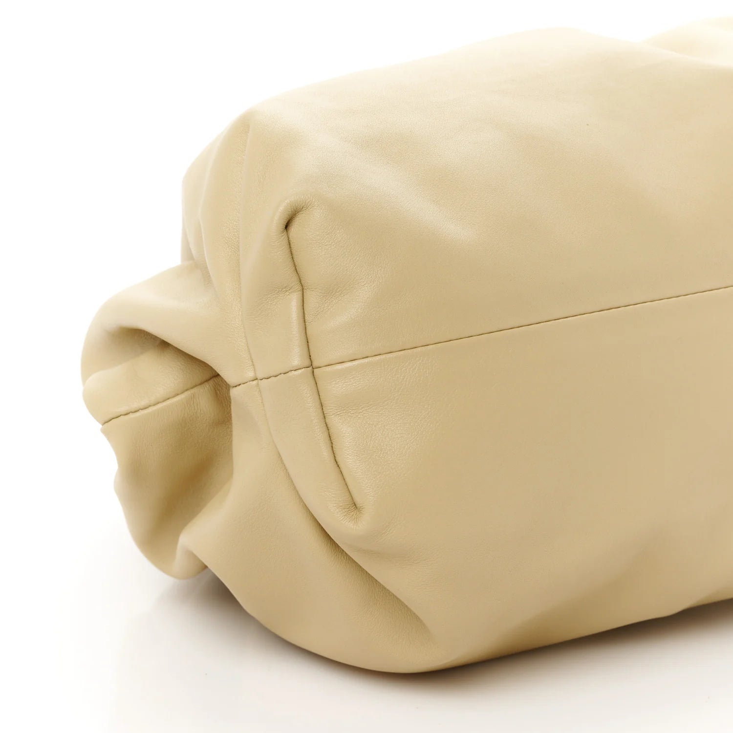 Smooth Butter Calf the Pouch Oversized Clutch Tapioca