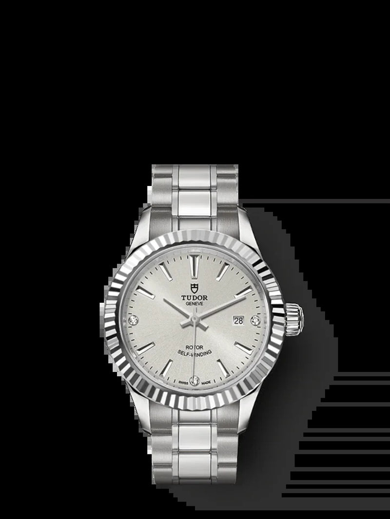 Style, Stainless Steel and Diamond-Set, 28Mm, Ref# M12110-0007