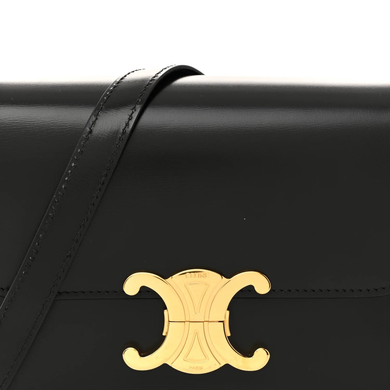 Shiny Calfskin Teen Triomphe Black