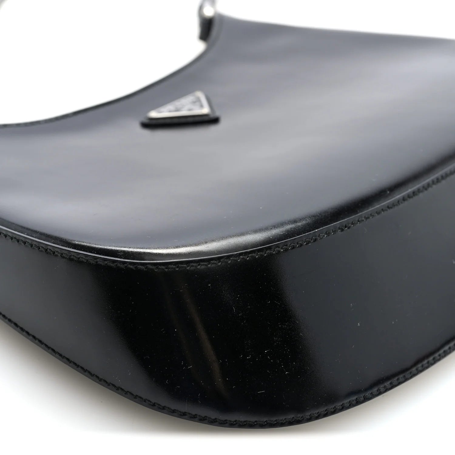 Spazzolato Cleo Shoulder Bag Black