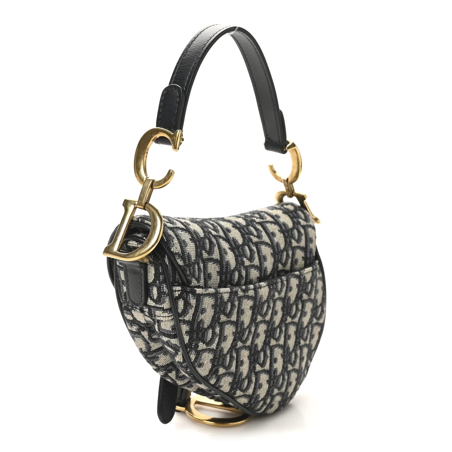 Oblique Mini Saddle Bag Blue