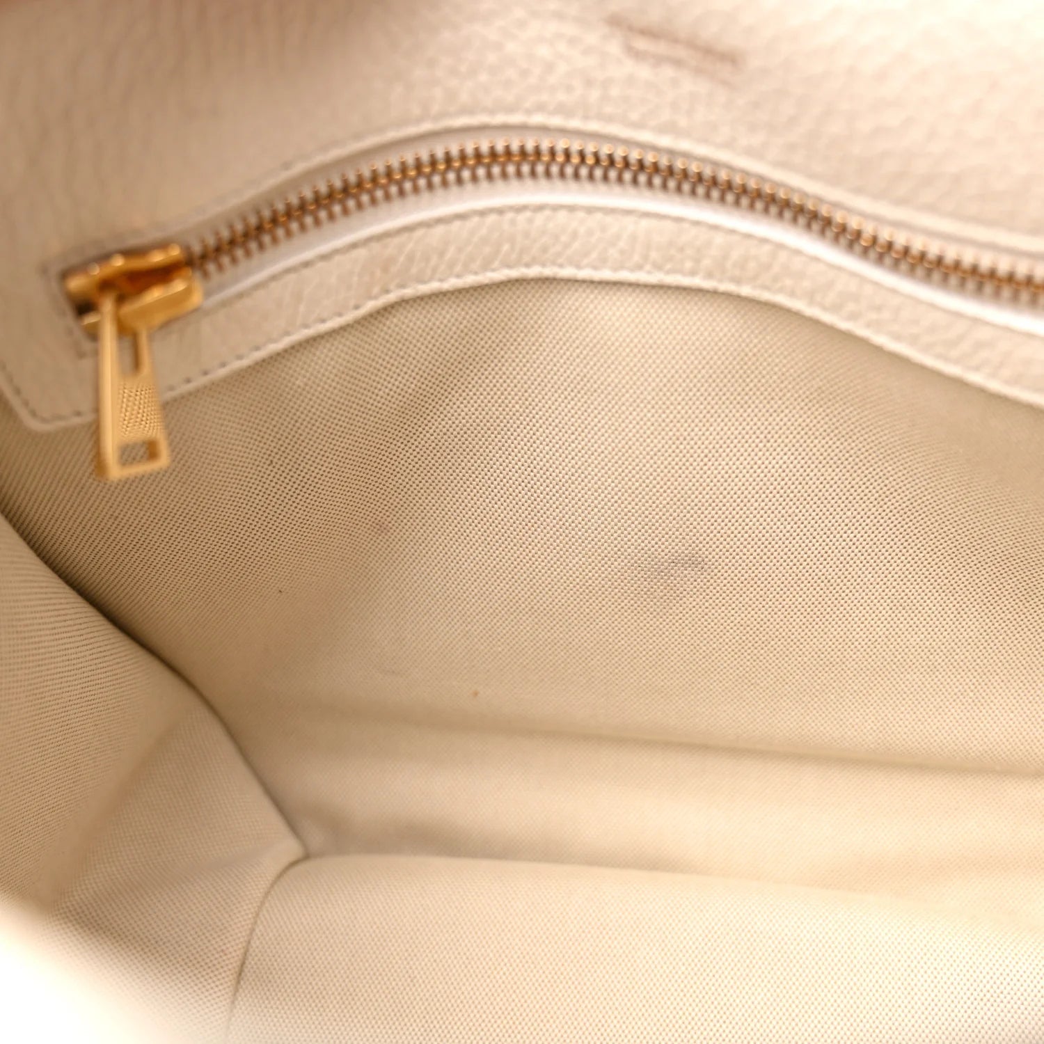 Grained Calfskin Large T Clasp Tara Crossbody Bag White