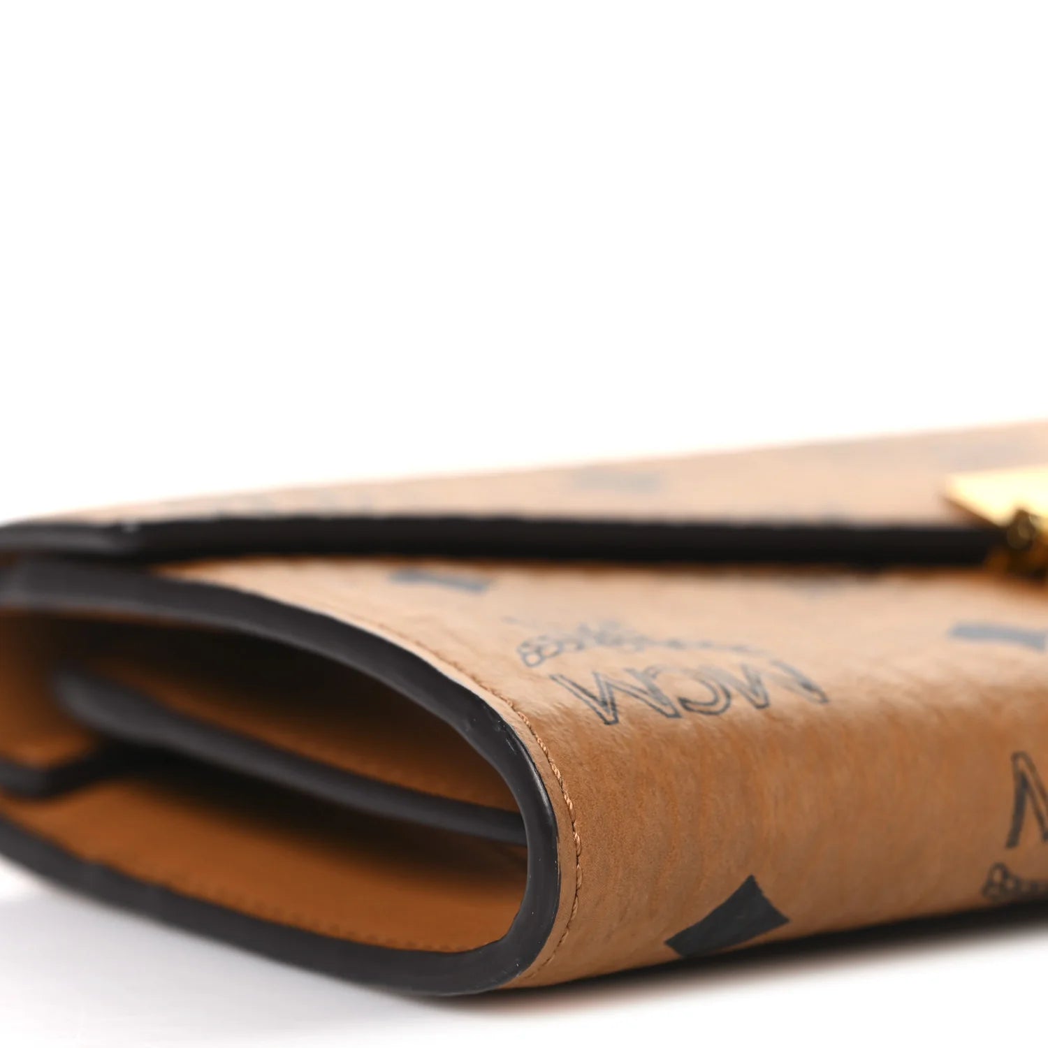 Visetos Large Patricia Wallet on Chain Cognac