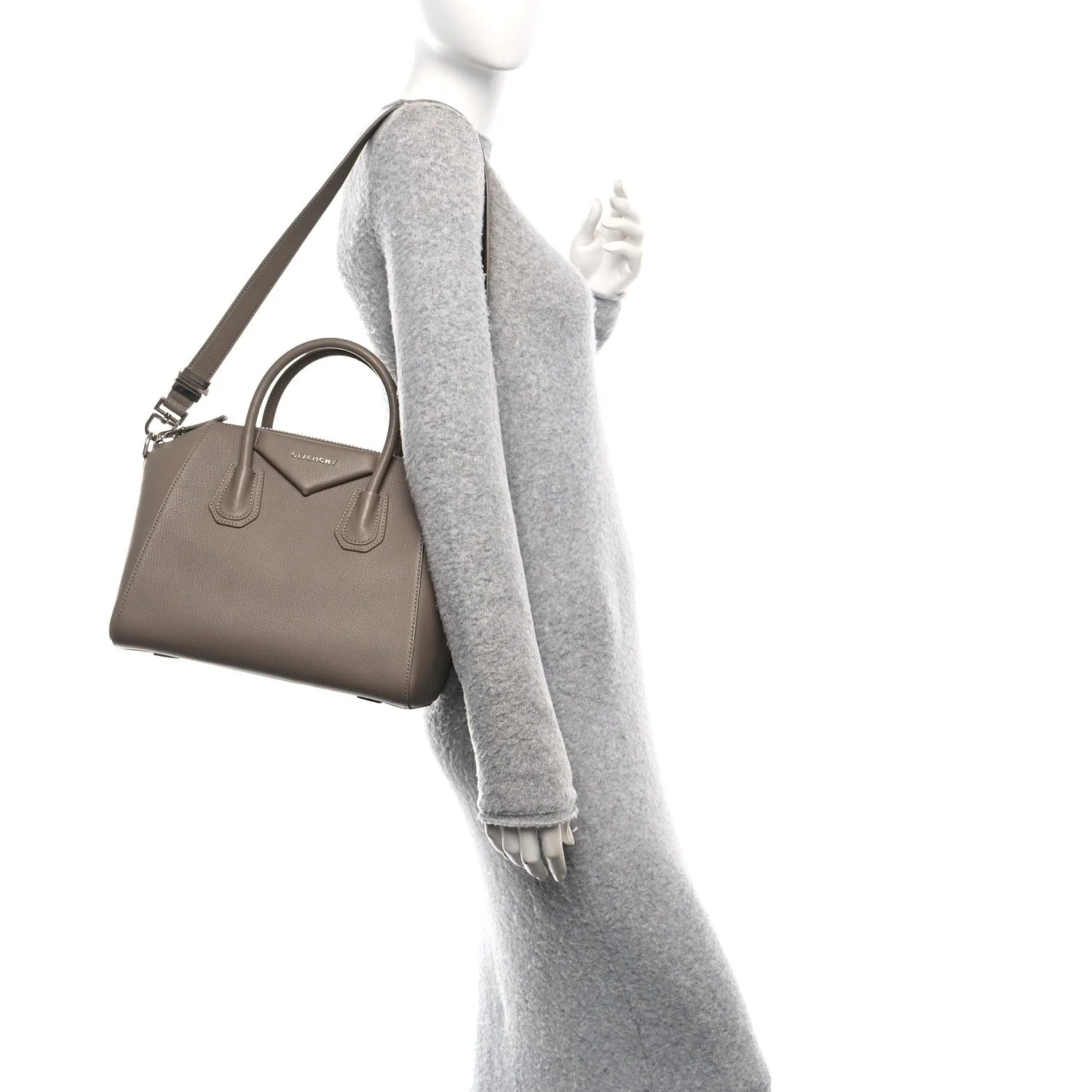 Sugar Goatskin Small Antigona Mastic