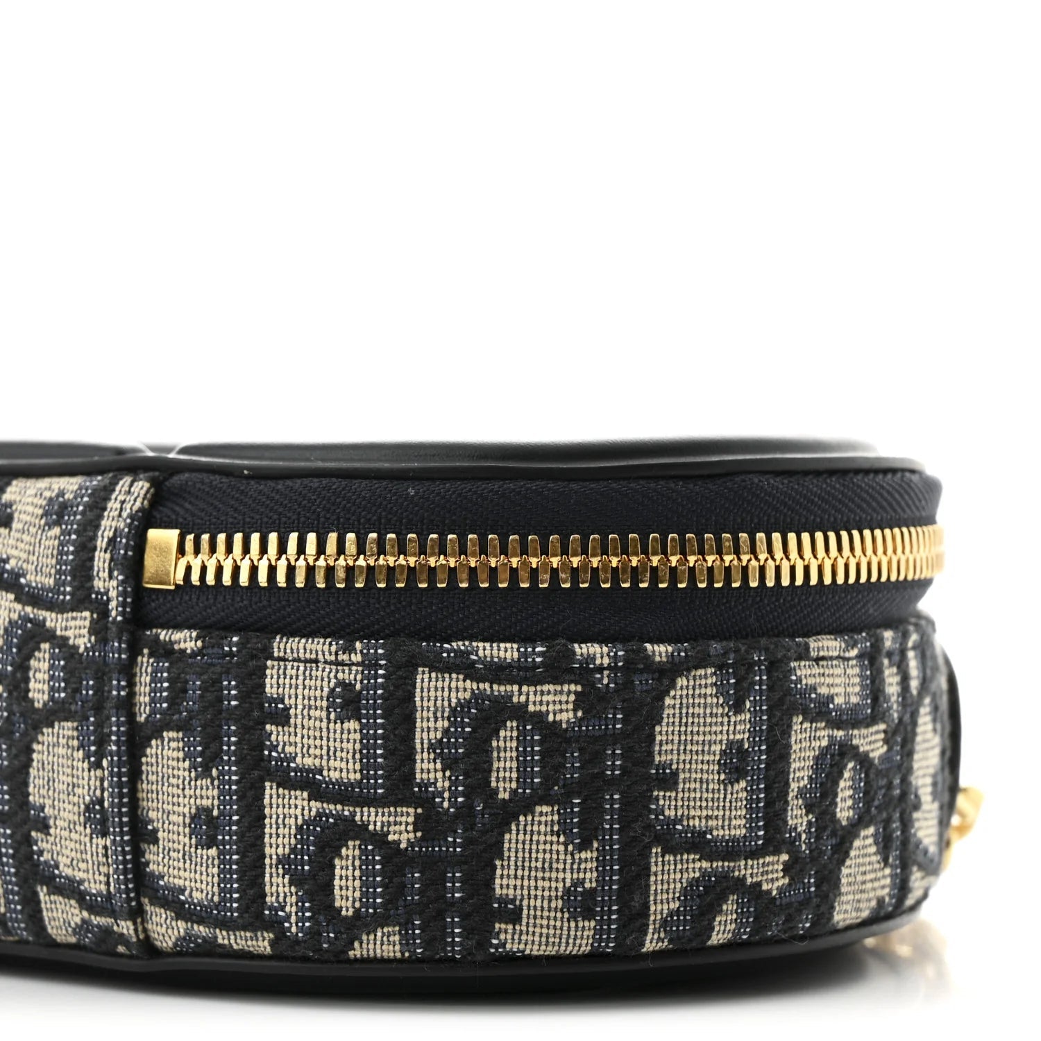 Oblique CD Signature Oval Crossbody Camera Bag Blue Multicolor