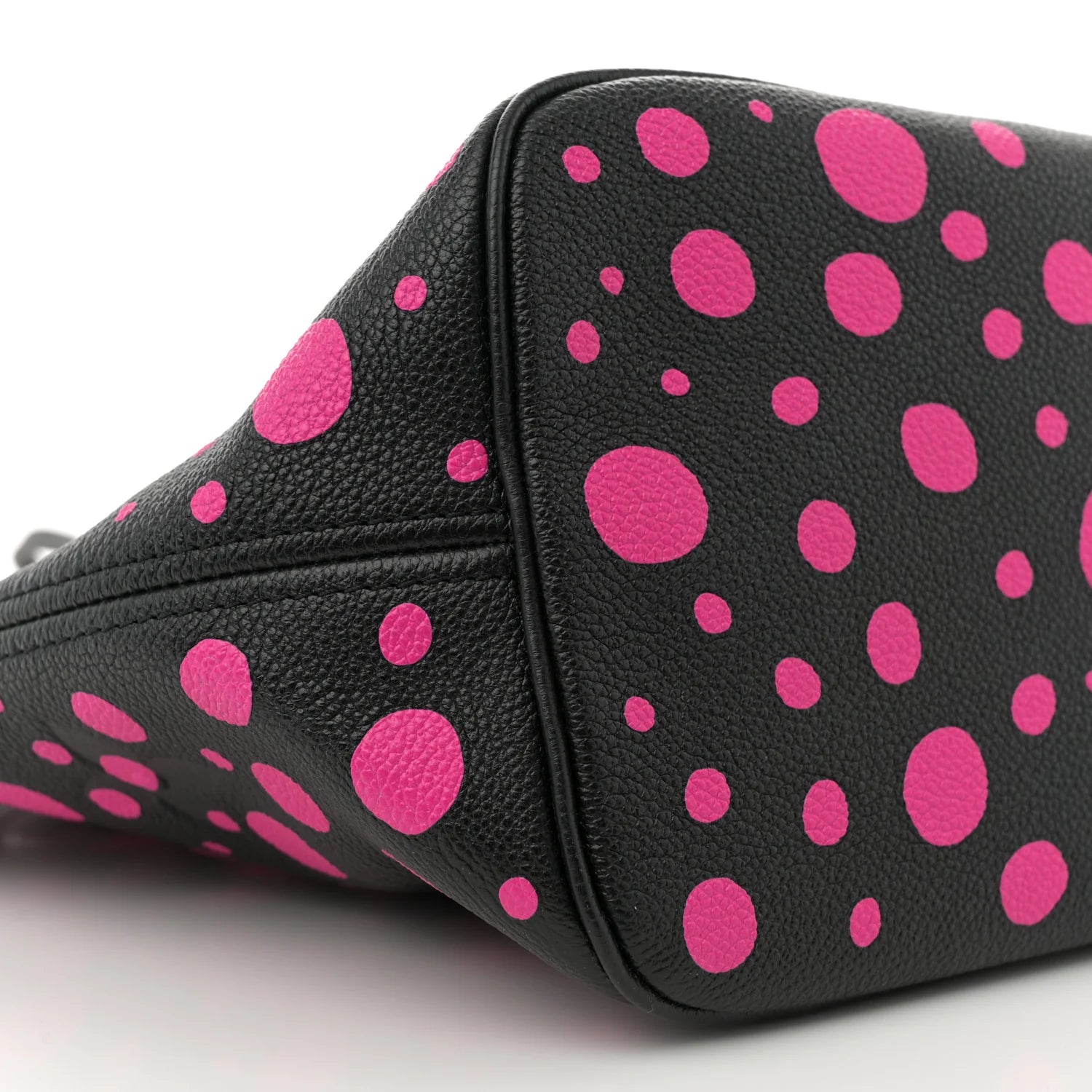 LV X YK Empreinte Infinity Dots Neverfull MM Black Fuchsia