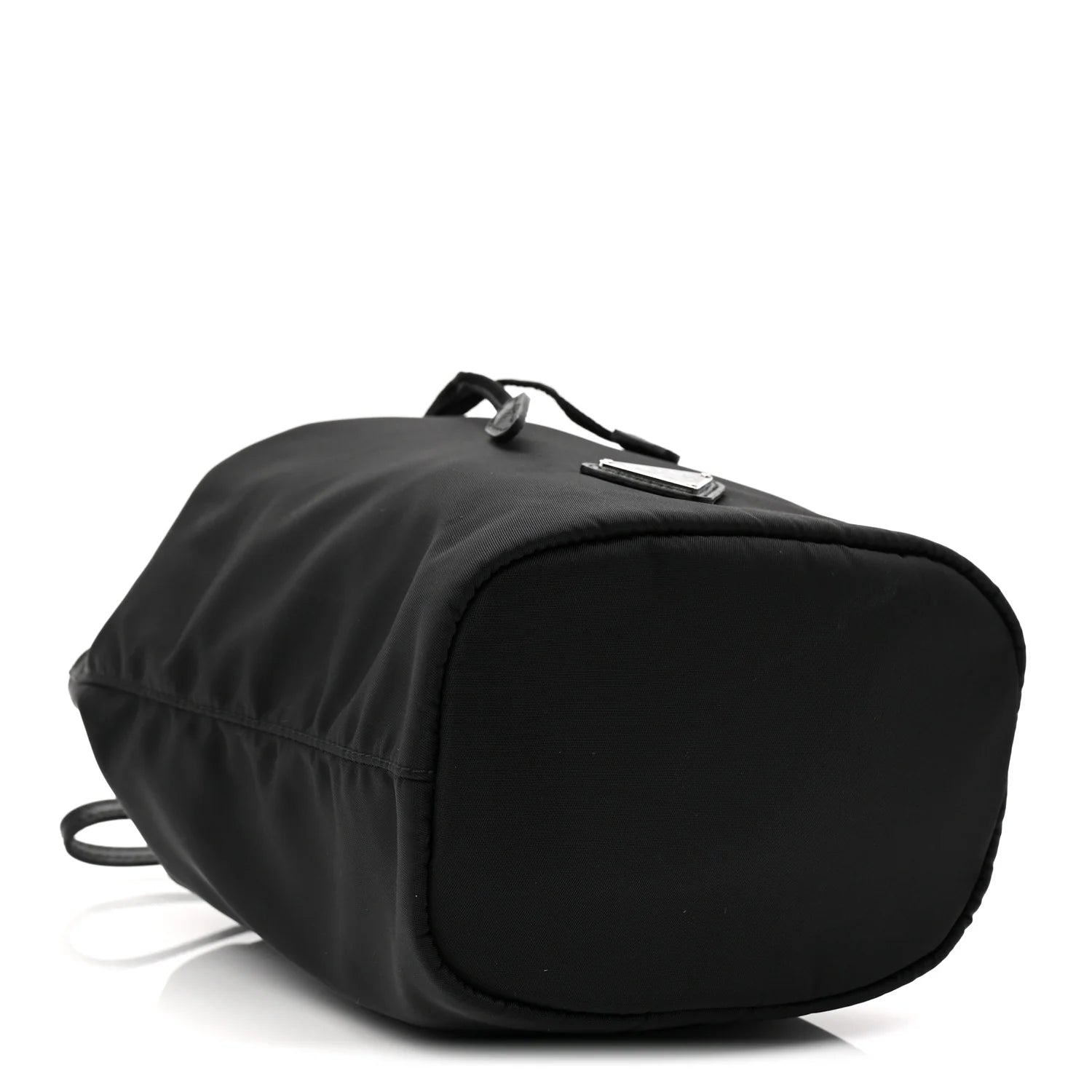 Re-Nylon Vela Drawstring Wristlet Pouch Black