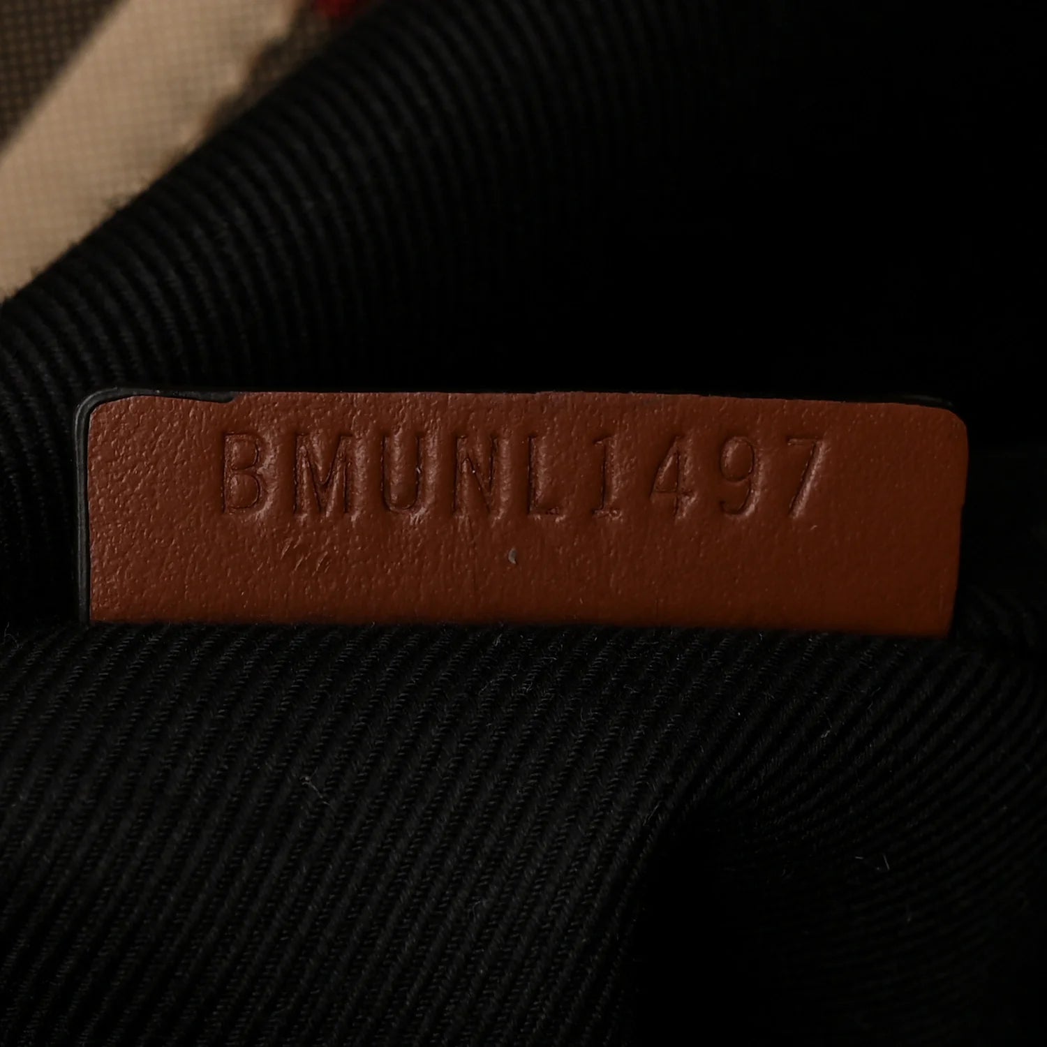 Smooth Calfskin House Check Medium Cube Bowling Bag Archive Beige