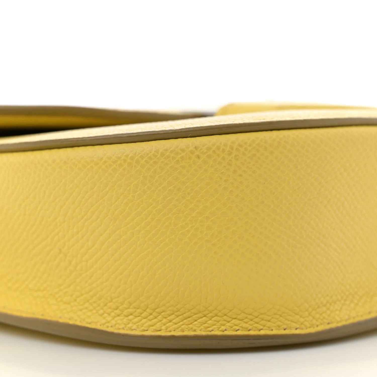 Grained Calfskin Small Trotteur Yellow