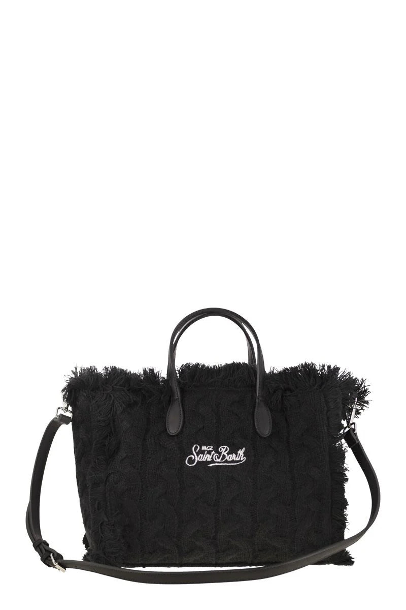 COLETTE - WOOL-EFFECT BAG with LOGO