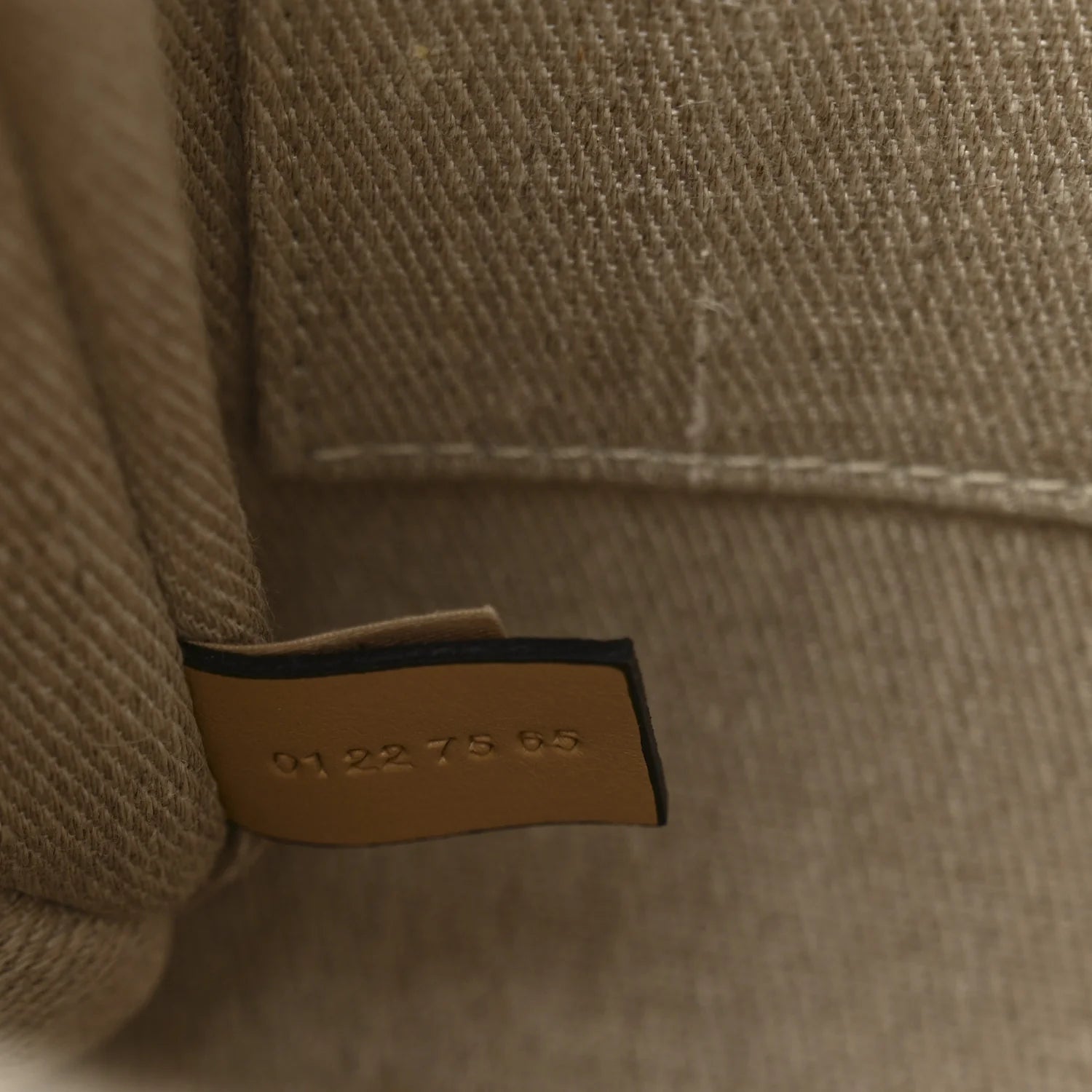 Cotton Calfskin Small Woody Ribbon Tote with Strap Soft Tan