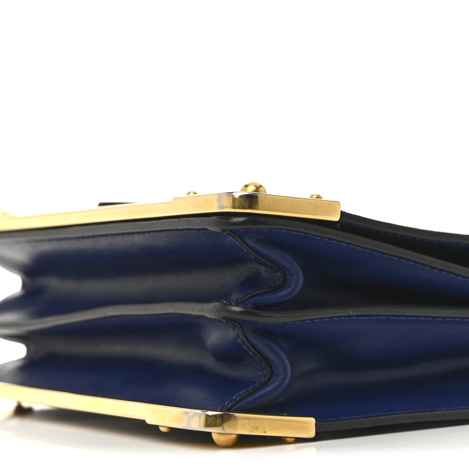 City Calf Saffiano Cahier Bag Bluette Black