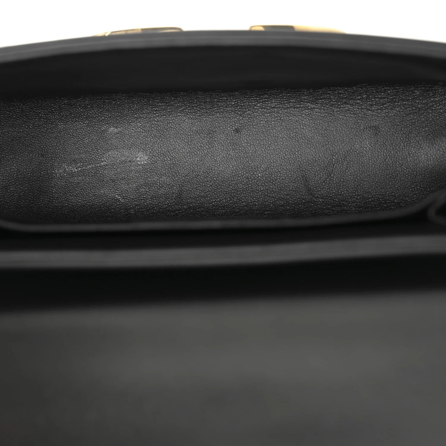 Crackled Lambskin 30 Montaigne Box Bag Black