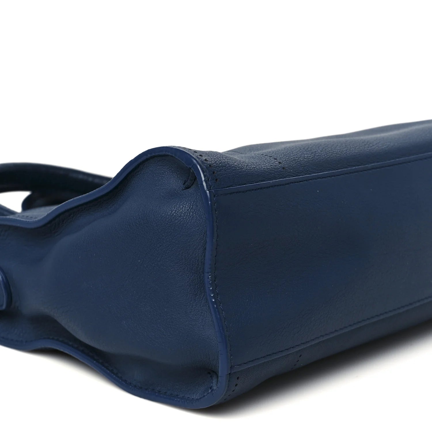 Veau Soyeux Perforated Blackout Hardware S City Bleu Marine