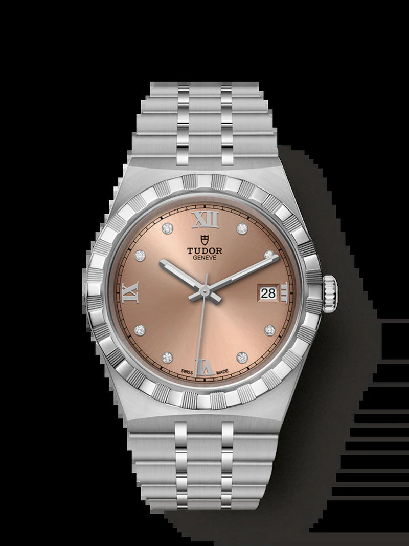 Royal, Stainless Steel with Diamond-Set, 38Mm, Ref# M28500-0009
