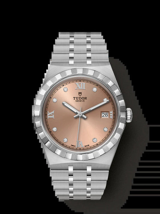Royal, Stainless Steel with Diamond-Set, 38Mm, Ref# M28500-0009
