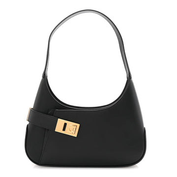 Soft Calfskin Gancini Hobo Black