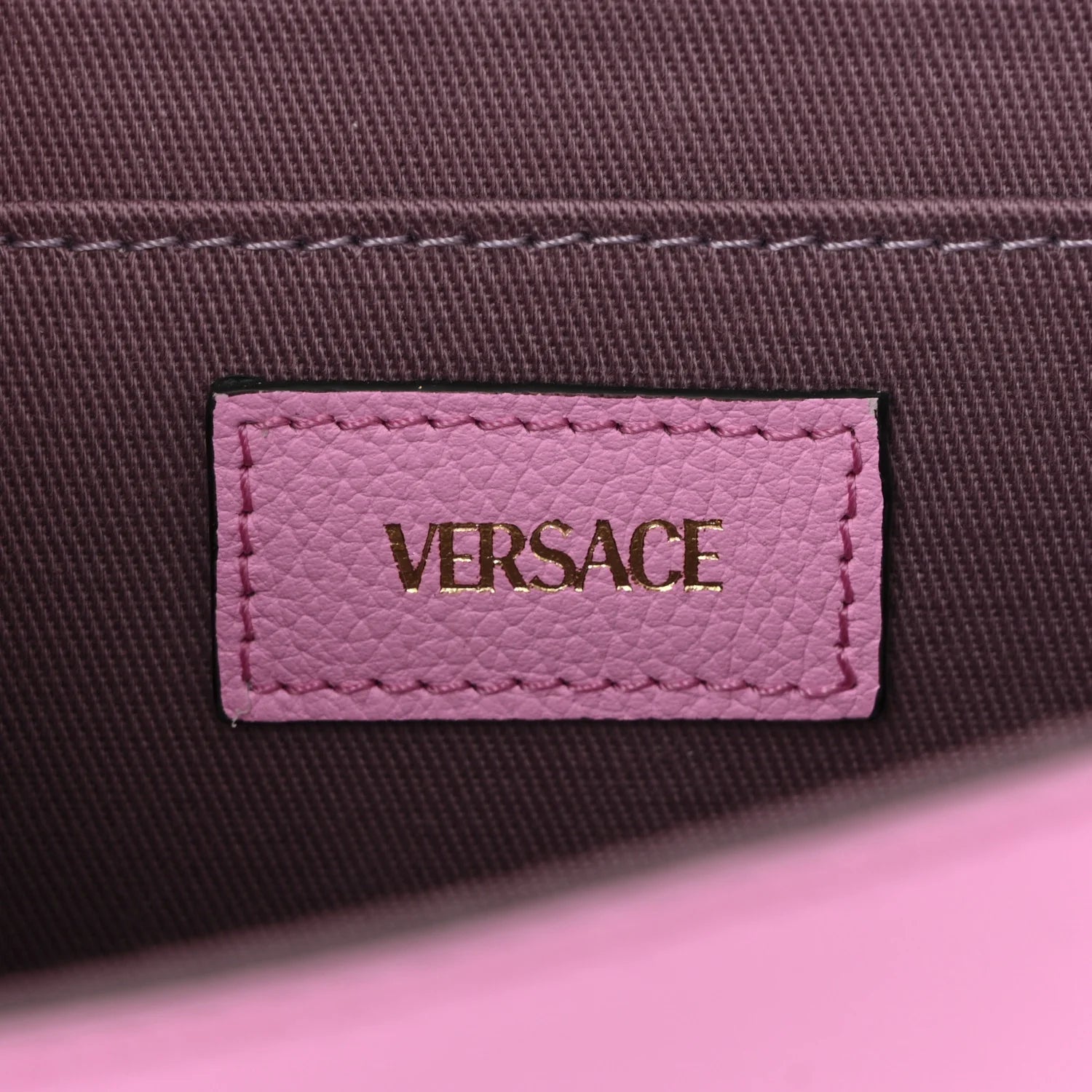 Grained Calfskin La Medusa Shoulder Bag Pink