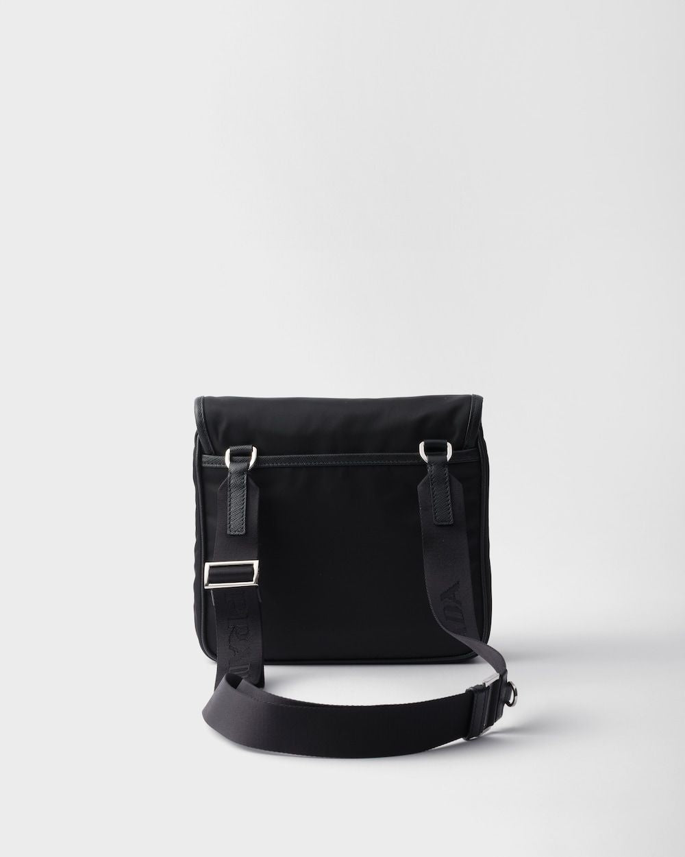 NYLON and SAFFIANO LEATHER SHOULDER BAG