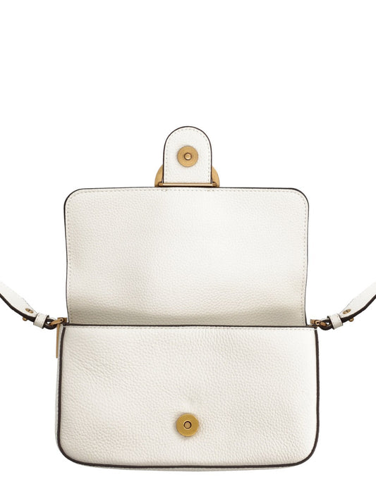 WHITE LEATHER SHOULDER BAG