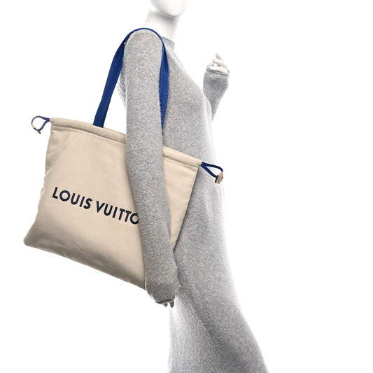 Nubuck Dust Bag Tote Ecru White