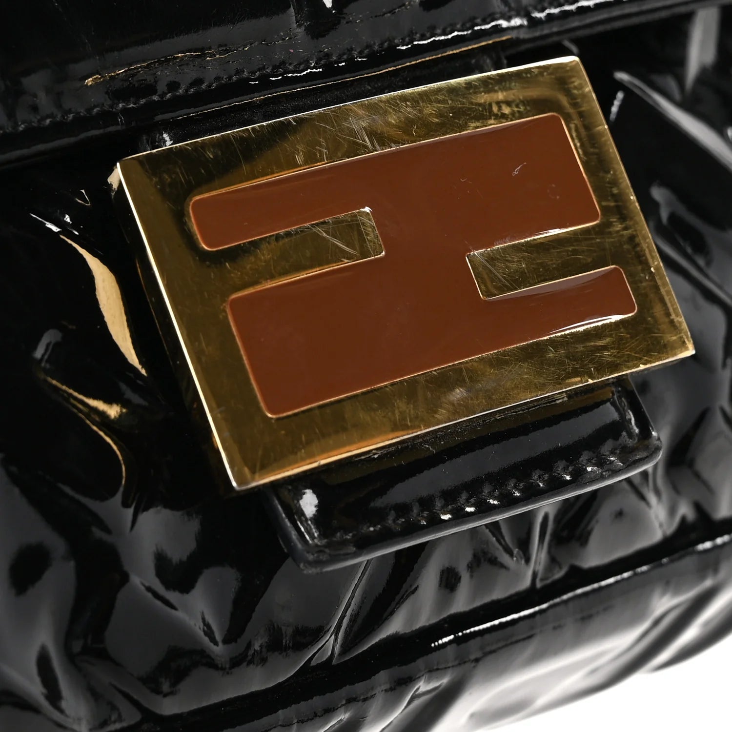 Patent FF 1974 Embossed Baguette Black