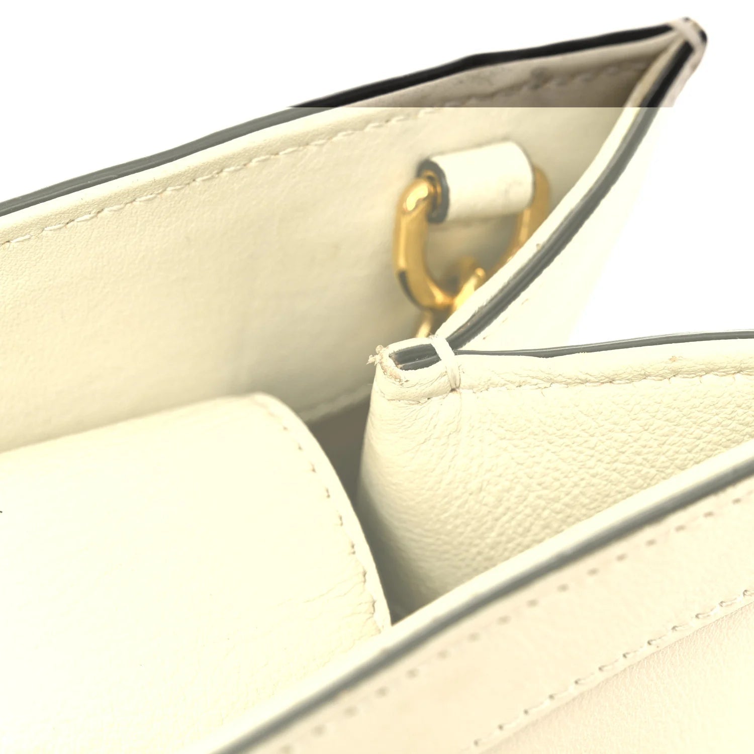 Wonka Grain Calfskin Small Diana Tote Bag Mystic White Orange Fluo