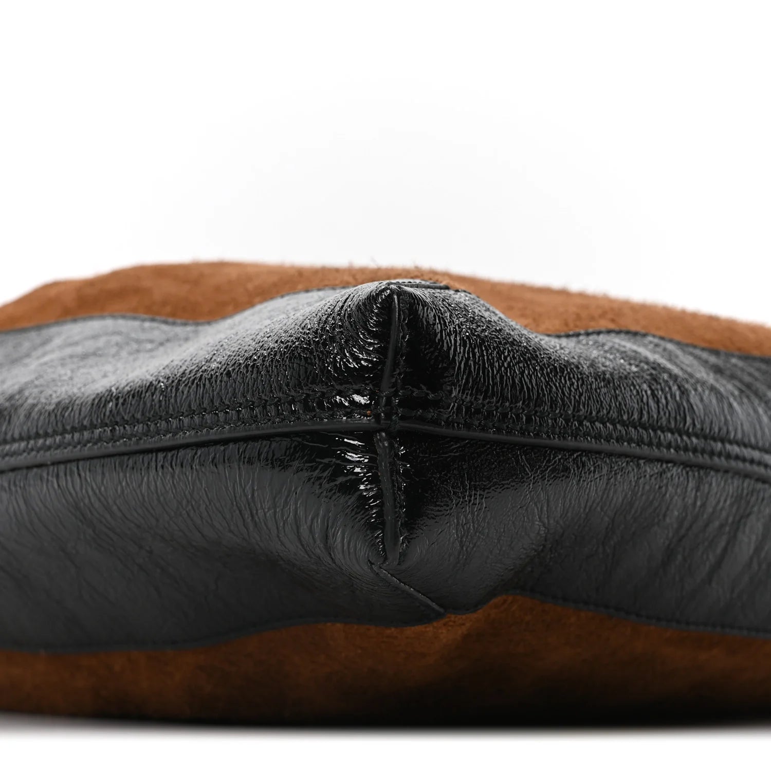 Suede Large Ophidia Vertical Shopping Tote Chestnut