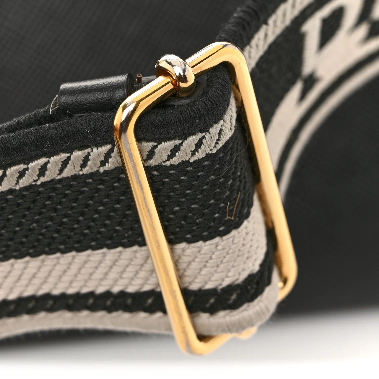 Saffiano Cuir Calfskin Small Monochrome Top Handle Tote Black