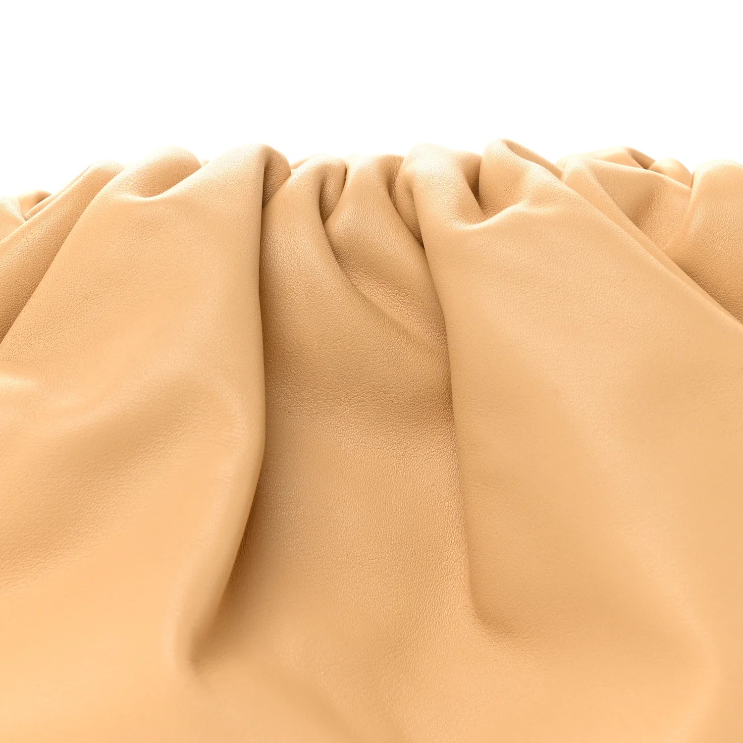 Smooth Butter Calf the Pouch Oversized Clutch Nude