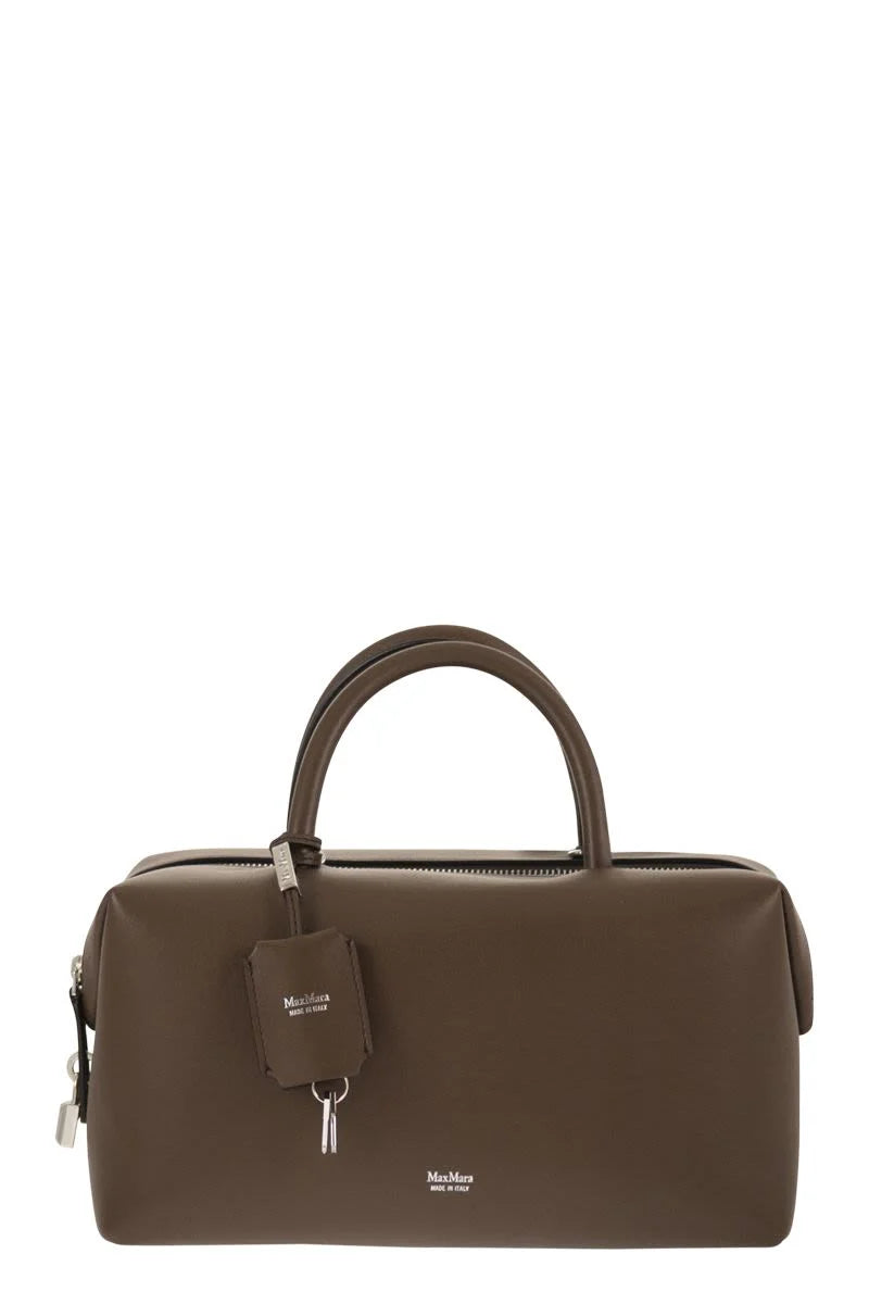HOLDALLM - MEDIUM SATCHEL in NATURAL LEATHER