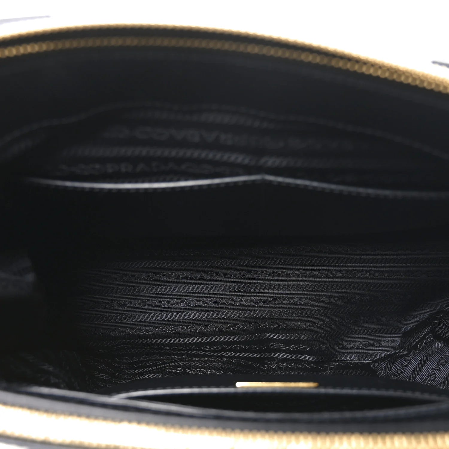 Saffiano Lux Large Galleria Double Zip Tote Black