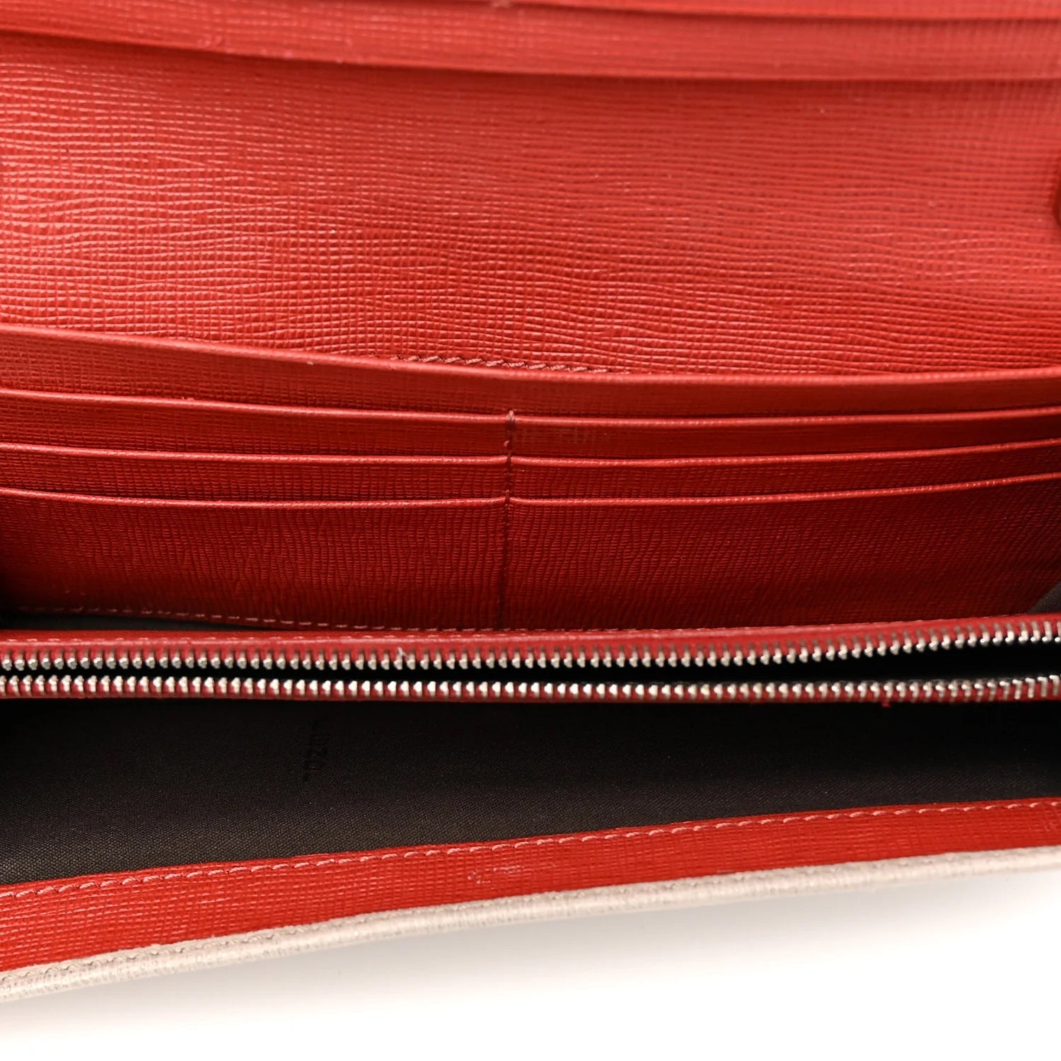 Vitello Elite Monster Eyes Studded Continental Wallet on Chain Carbone White Multicolor