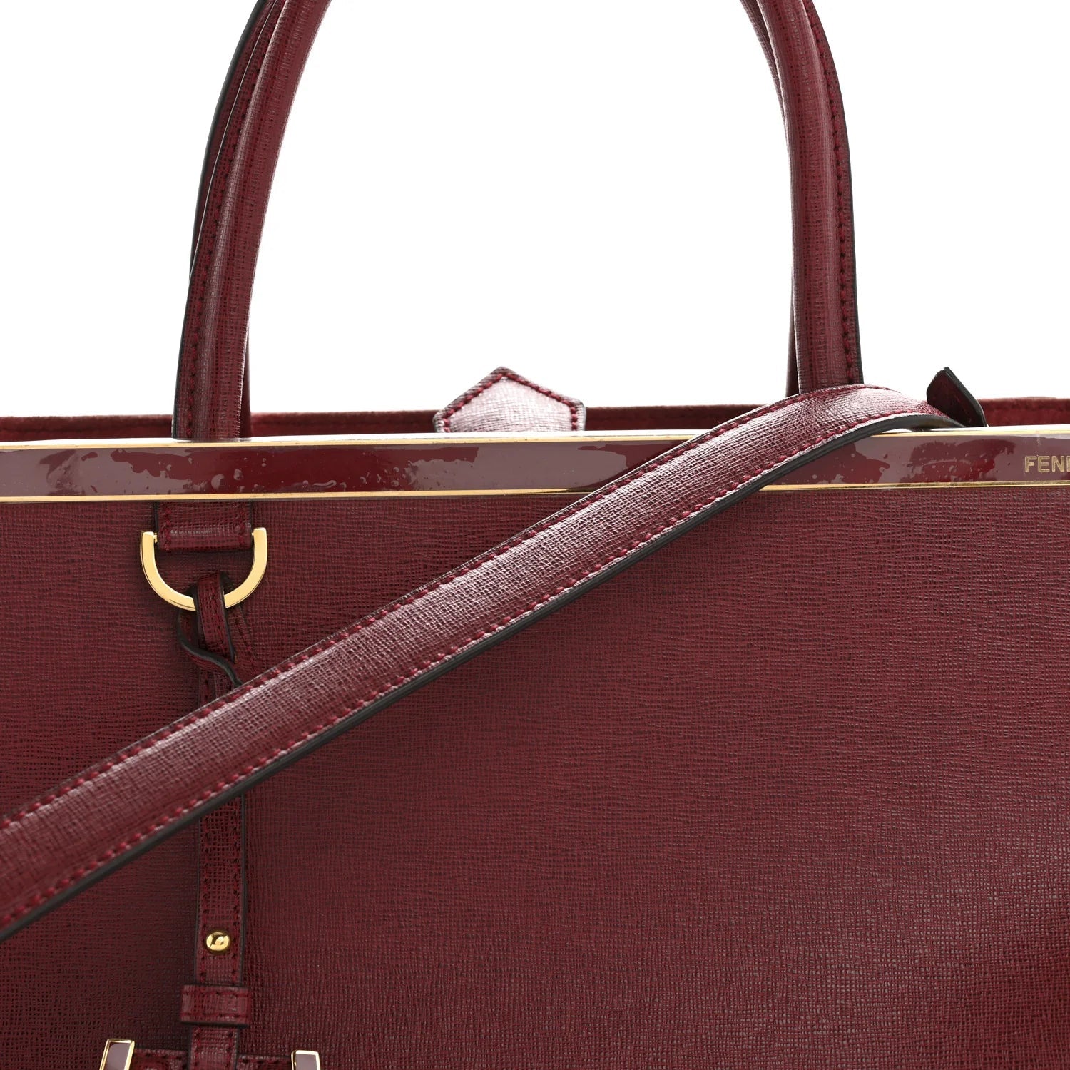 Vitello Elite Regular 2Jours Tote Rosso Scuro Ciliegia