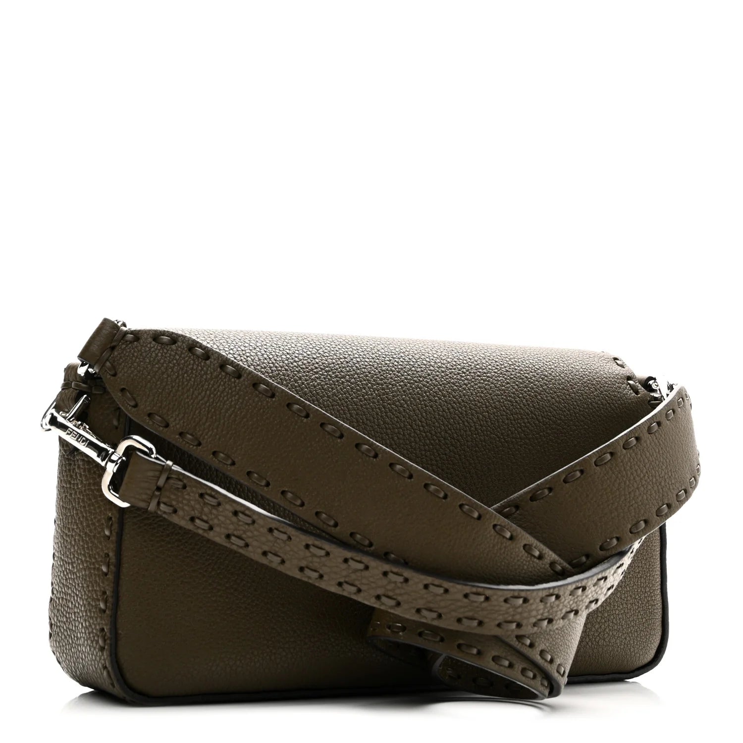 Cuoio Roma Sellerissima Nappa Sintetica Tape Stitch Baguette Wood