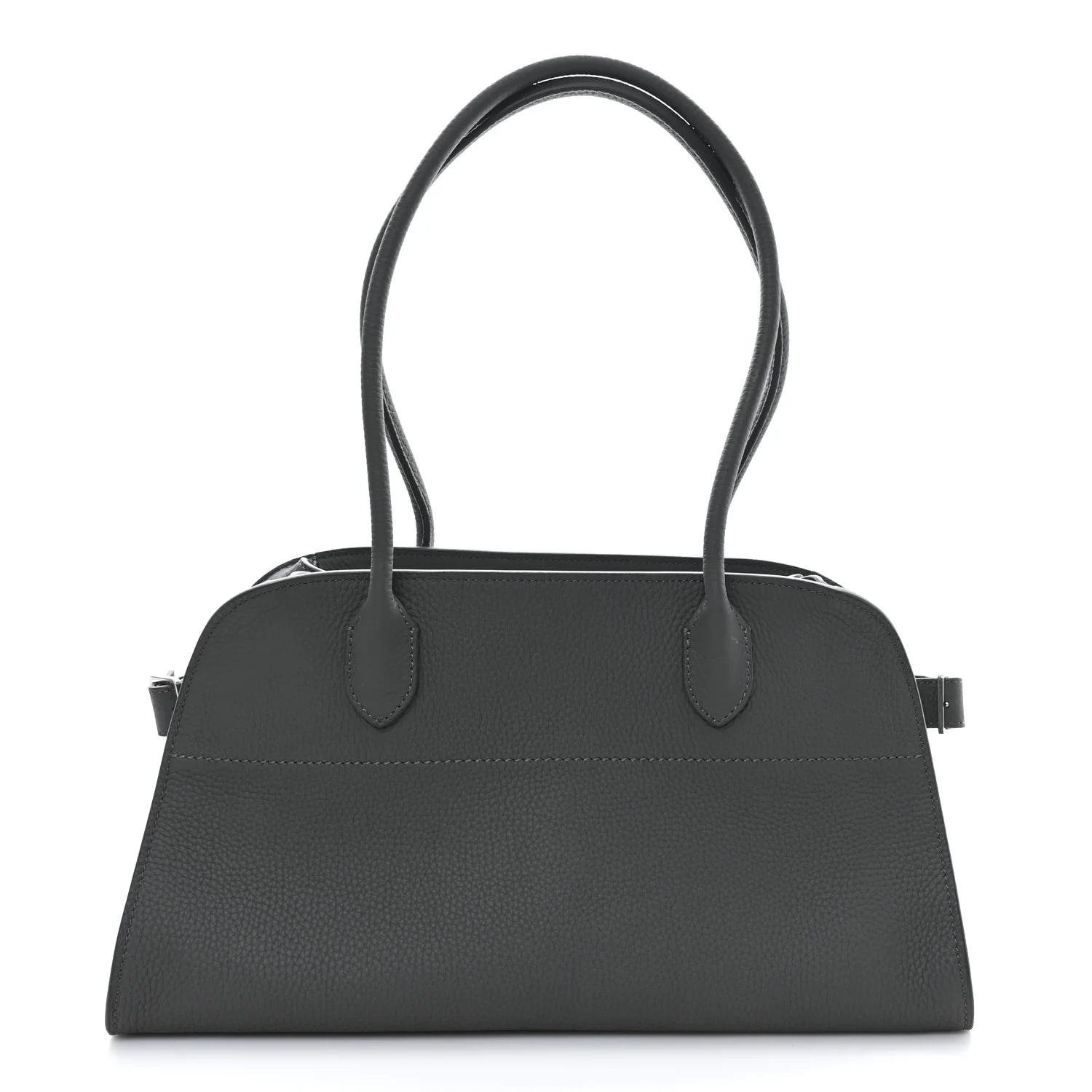 Matte Grained Calfskin EW Margaux 12 Timouse Grey