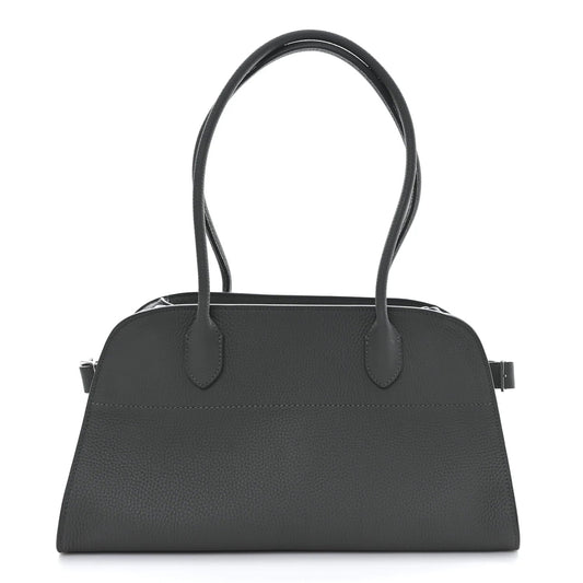 Matte Grained Calfskin EW Margaux 12 Timouse Grey