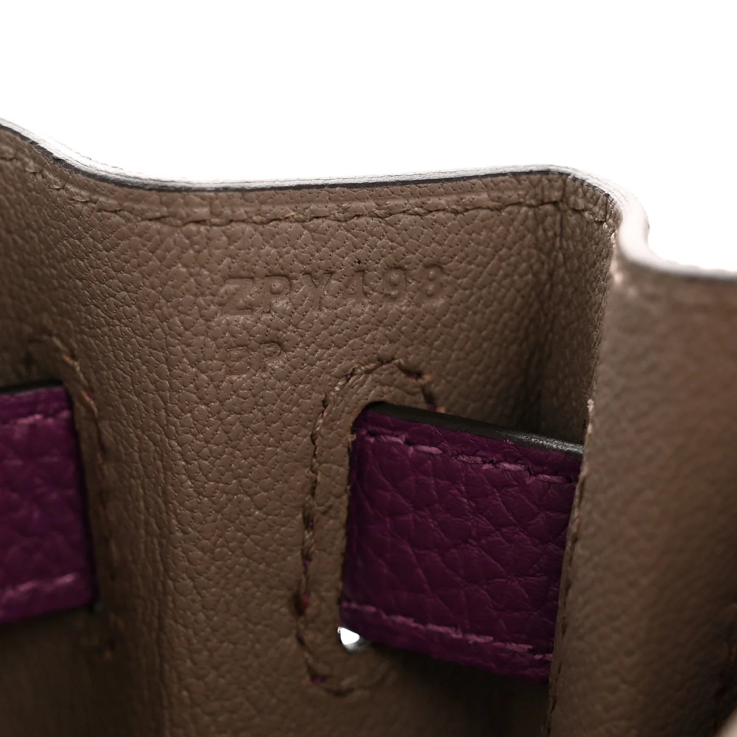 Togo Horseshoe Kelly Retourne 28 Gris Asphalte Anemone