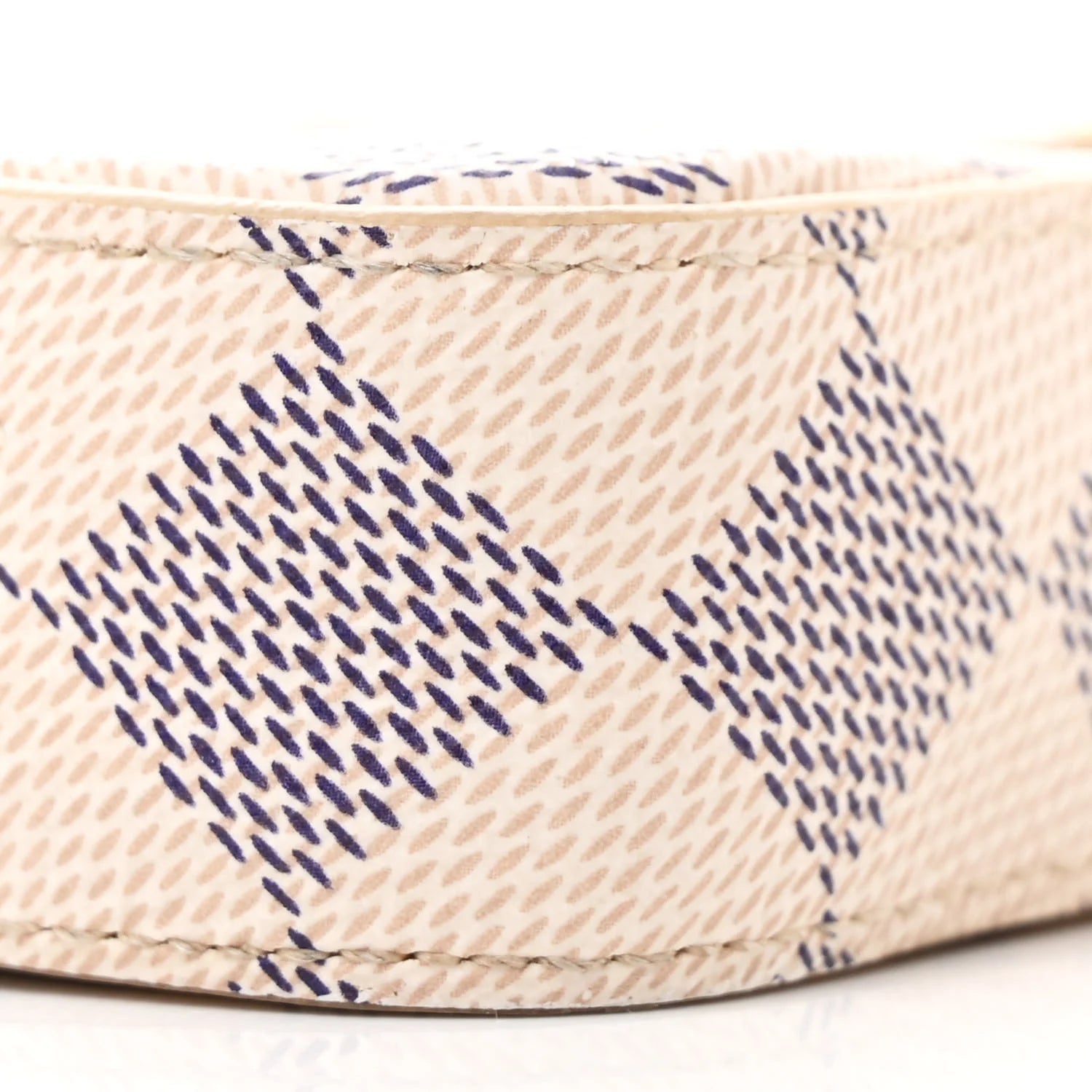 Damier Azur Studded Pochette Felicie Chain Wallet Fuchsia