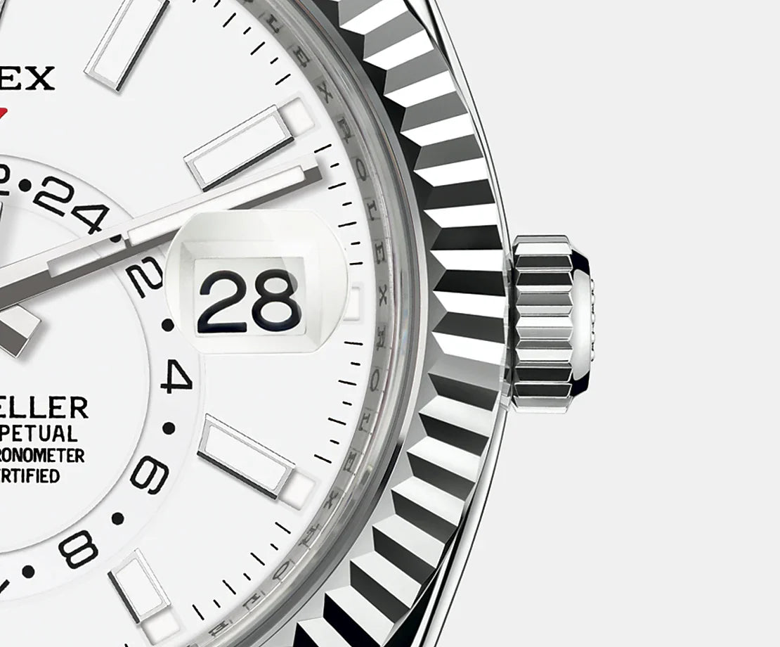 Sky-Dweller 42Mm, Oystersteel and 18K White Gold, Ref# 326934-0001