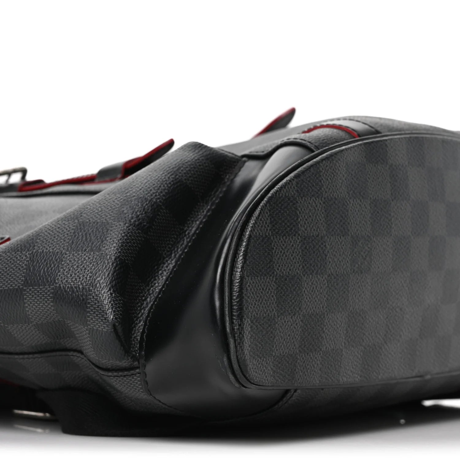 Damier Graphite Christopher PM Red